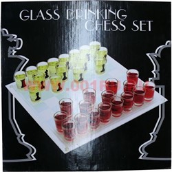 Шахматы пьяные с круглыми рюмками большие - фото 65604