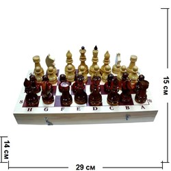Шахматы деревянные простые 30х30 см доска - фото 65701
