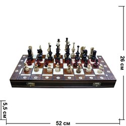 Шахматы деревянные из дуба 52х52 см доска - фото 65709