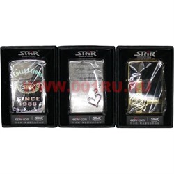 Зажигалка бензиновая Star в коробочке (рисунки ассортимент) - фото 65725