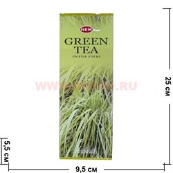 Благовония HEM "Green Tea" (Зеленый Чай) 6 шт/уп, цена за уп - фото 65791