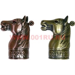 Зажигалка газовая Символ 2014 года "Голова лошади" 2 цвета (16 шт/уп) - фото 65860