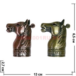 Зажигалка газовая Символ 2014 года "Голова лошади" 2 цвета (16 шт/уп) - фото 65861