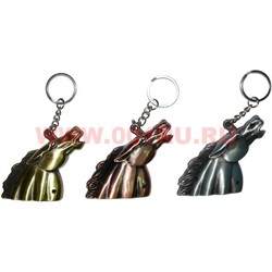 Зажигалка газовая брелок "Конь" 3 цвета (20 шт/уп) - фото 65868
