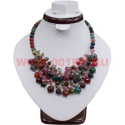 Колье из натурального камня 45 см турмалин - фото 66097