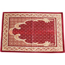 Коврик мусульманский для намаза 70х107 см (плотная ткань) цвета и рисунки в ассортименте - фото 66129