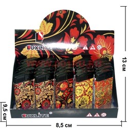 Зажигалка газовая Luxlite "цветы" 25 шт/уп - фото 66464