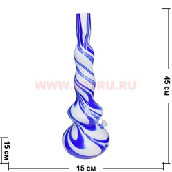 Бонг стеклянный (10мм) 201801 цветной 45 см - фото 66499