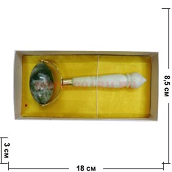 Массажер из нефрита с латунью (15 см длина) - фото 66681