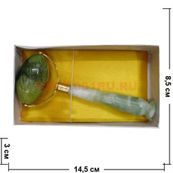 Массажер из нефрита с латунью (15 см длина) - фото 66685