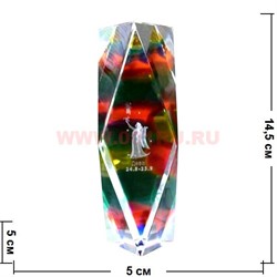 Кристалл "Зодиак" 15 см (12 шт\уп) цветной - фото 66916