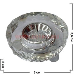 Подставка под кристалл стеклянная с адаптером 220V - фото 67087