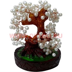 Дерево счастья 16 см с жемчужинами - фото 67112