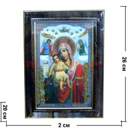 Картина из янтаря "Икона" в багетной раме 25х35 - фото 67119