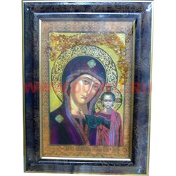 Картина из янтаря "Икона" в багетной раме 47х69 - фото 67122