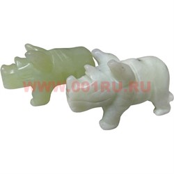 Носорог из нефрита 3,5 см - фото 67155