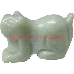 Кошка из нефрита 4,3 см - фото 67181