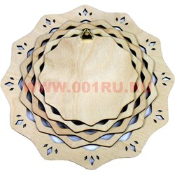 Тарелка с росписью "Цветы" - фото 67346