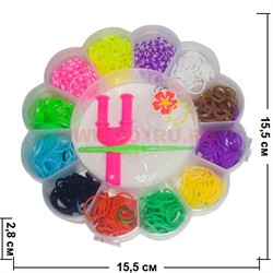 Набор резинок "ромашка" Лум Бэндс для плетения браслетов - фото 67526