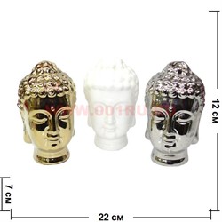 Голова Будды 1 размер (фарфор) 3 цвета цена за 1 шт - фото 67781
