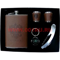 Набор "Фляга 9", брелок-компас, нож и 2 стаканчика" - фото 68451