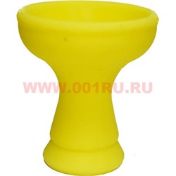 Чашка для кальяна силиконовая желтая - фото 68525