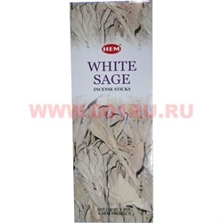 Благовония HEM White Sage (Белый Шалфей) 6шт/уп, цена за уп - фото 69042