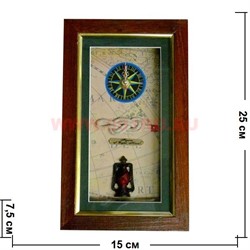 Ключница морская с часами, узлом, фонарем - фото 69057