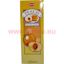 Благовония HEM Peach (Персик) 6шт/уп, цена за уп - фото 69081