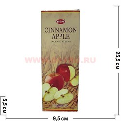 Благовония HEM Cinnamon Apple (Яблоко с корицей) 6шт/уп, цена за уп - фото 69118