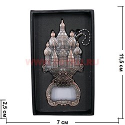 Зажигалка газовая турбо "собор" с открывашкой в коробочке - фото 69466