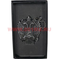 Зажигалка газовая турбо "герб России" в коробочке - фото 69477