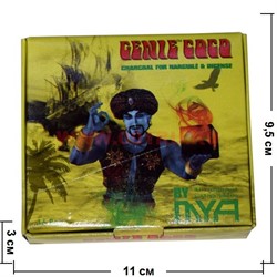 Уголь для кальяна Mya 16 кубиков Genie Coco кокосовый - фото 69904