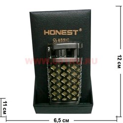 Зажигалка газовая Honest (H-35) в коробочке - фото 69982