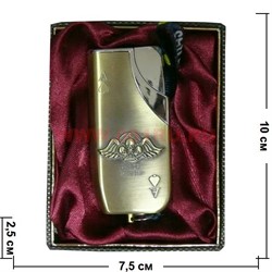 Зажигалка газовая Aurora "Черепа" в коробочке - фото 70011