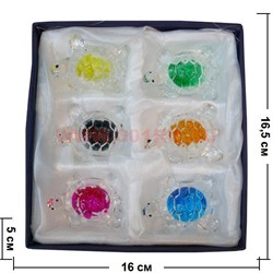 Черепашки из стекла, цена за набор из 6 штук - фото 70216