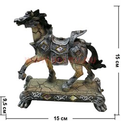 Лошадь из полистоуна на подставке 20 см (DR121) - фото 70242