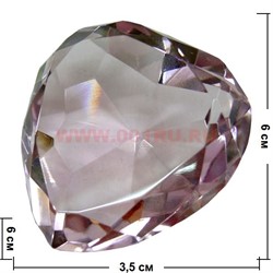 Кристалл "Сердце" 6см - фото 70292