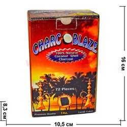 Уголь для кальяна Charcoblaze кокосовый 72 кубика 1 кг - фото 70425