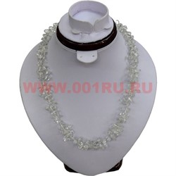 Бусы из натурального камня 48 см горный хрусталь - фото 71036