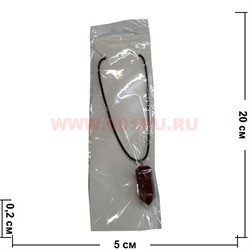 Подвеска "Кристалл" 45 см сердолик - фото 71091