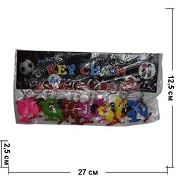 Брелок петух резина (NY-156) цена за 12 шт символ 2017 года - фото 71358