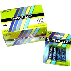 Батарейки Ergolux алкалиновые АА 40 шт, цена за уп из 48 шт - фото 71694
