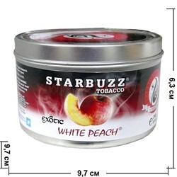Табак для кальяна оптом Starbuzz 250 гр "White Peach Exotic" (белый персик) USA - фото 71784