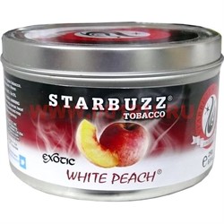 Табак для кальяна оптом Starbuzz 100 гр "White Peach Exotic" (белый персик) USA - фото 71787
