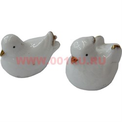 Утки мандаринки мини, белый фарфор - фото 71809