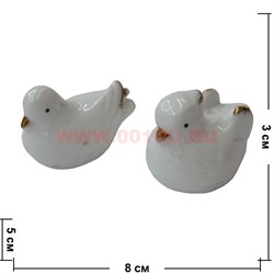 Утки мандаринки мини, белый фарфор - фото 71810