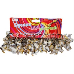 Брелок (KL-693) собачки под кость, цена за 120 шт (1680 шт/кор) - фото 72828