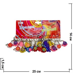 Брелок (KL-496) улитка пластмасса, цена за 120 шт (2400 шт/кор) - фото 73401