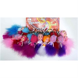 Брелок (KL-681) куколка в шапочке, цена за 120 шт (1200 шт/кор) - фото 73524